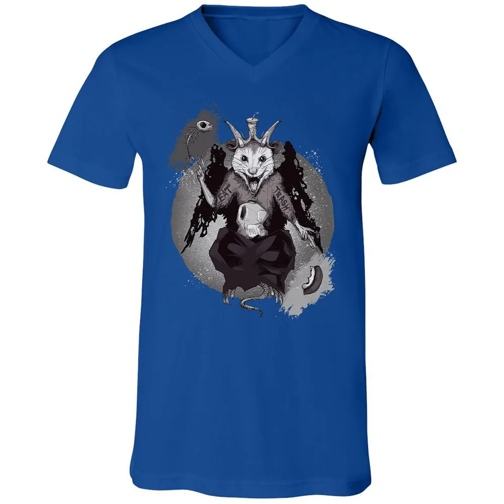 Unisex V-Neck T-Shirt - XSYJXMVR - True Royal - 4