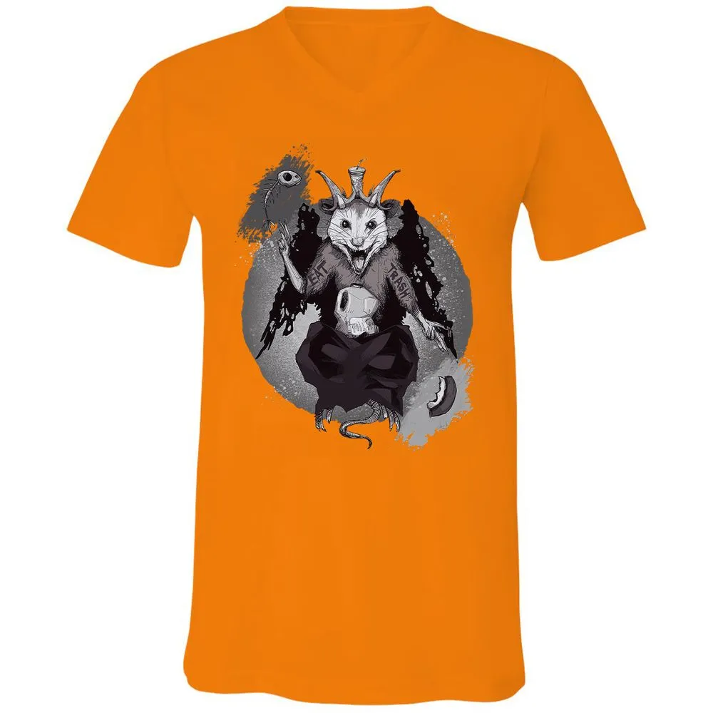 Unisex V-Neck T-Shirt - XSYJXMVR - Orange - 11