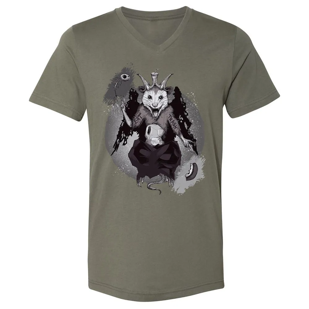 Unisex V-Neck T-Shirt - XSYJXMVR - Military Green - 10