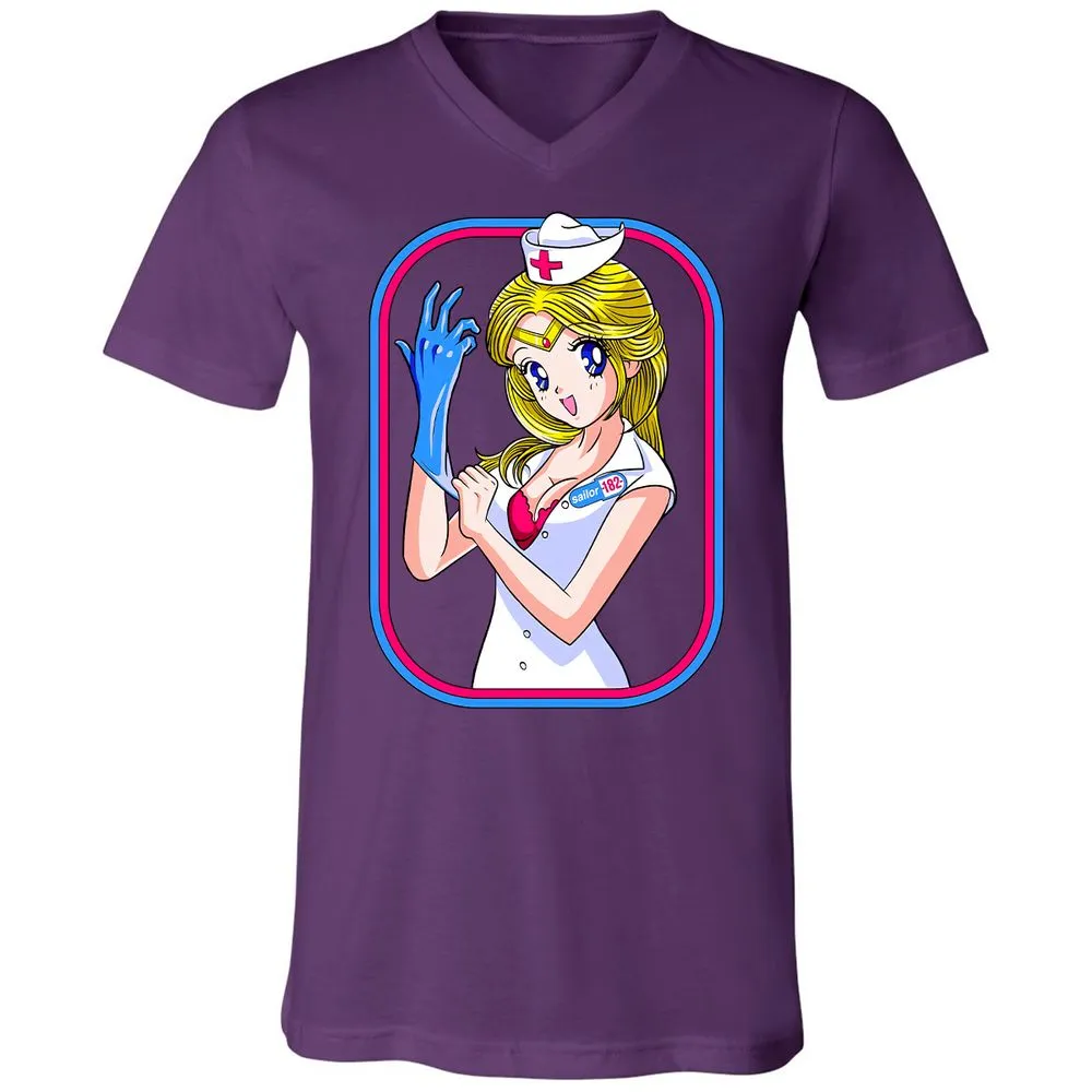 Unisex V-Neck T-Shirt - X7ZT92US - Team Purple - 9