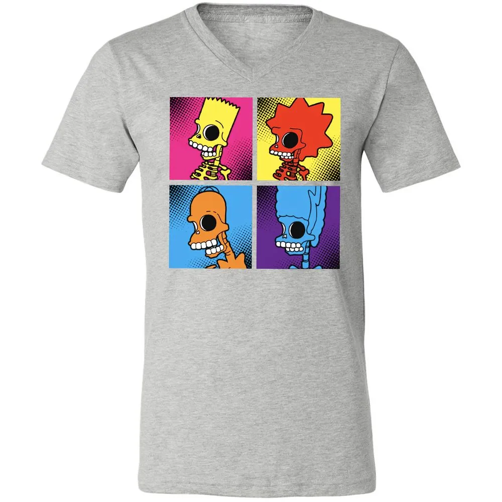 Unisex V-Neck T-Shirt - 5S9KB44U - Athletic Heather - 7