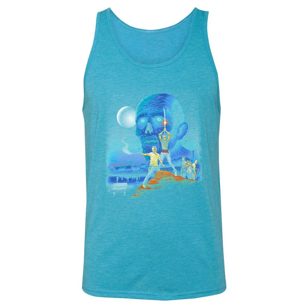 Unisex Jersey Tank - 9U73A25V - Aqua Triblend - 3