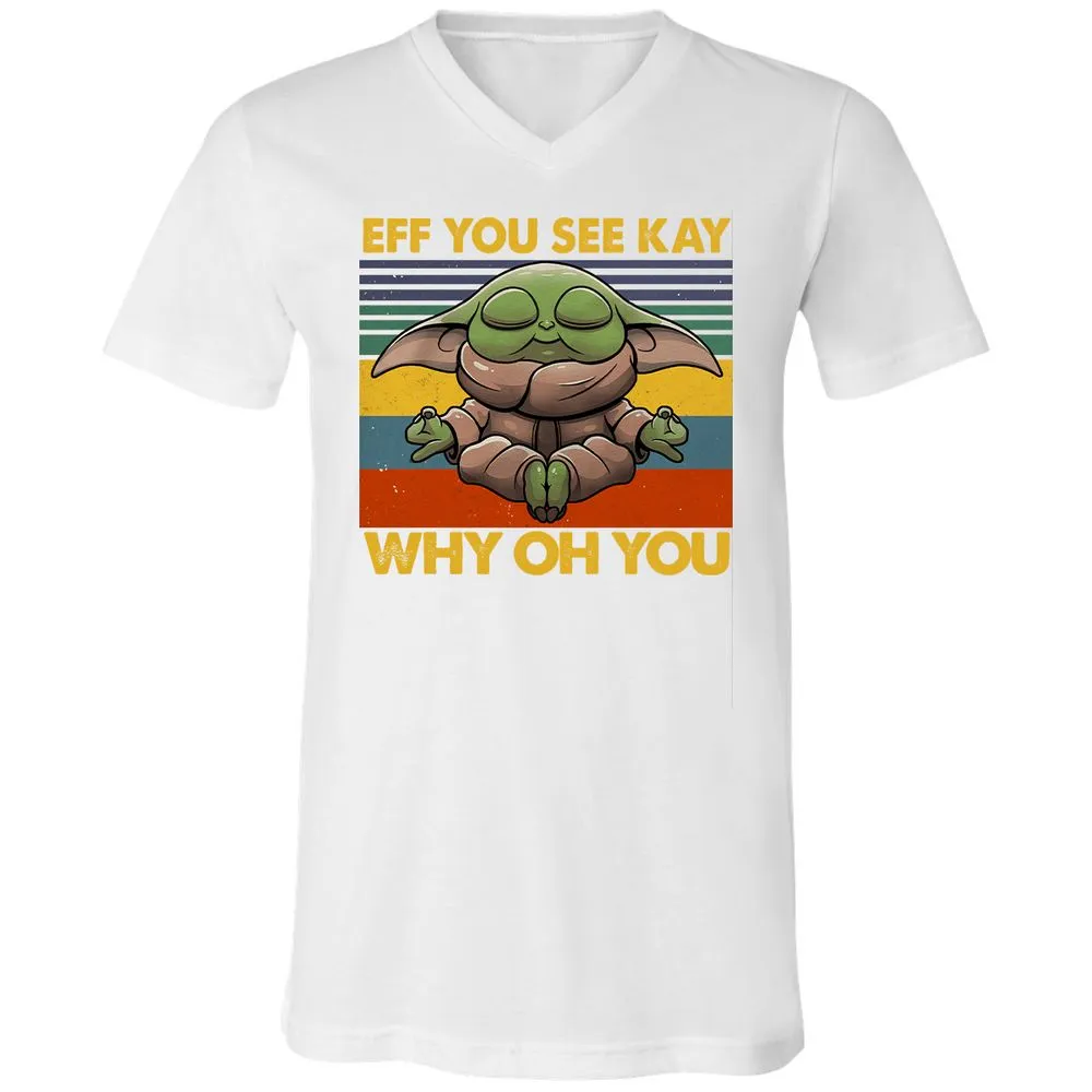Unisex V-Neck T-Shirt - 81G14EFU - White - 5