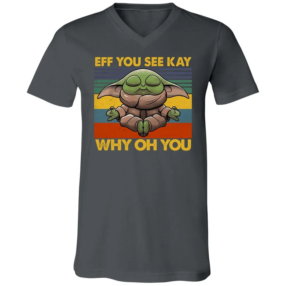 Unisex V-Neck T-Shirt - 81G14EFU - Asphalt - 12