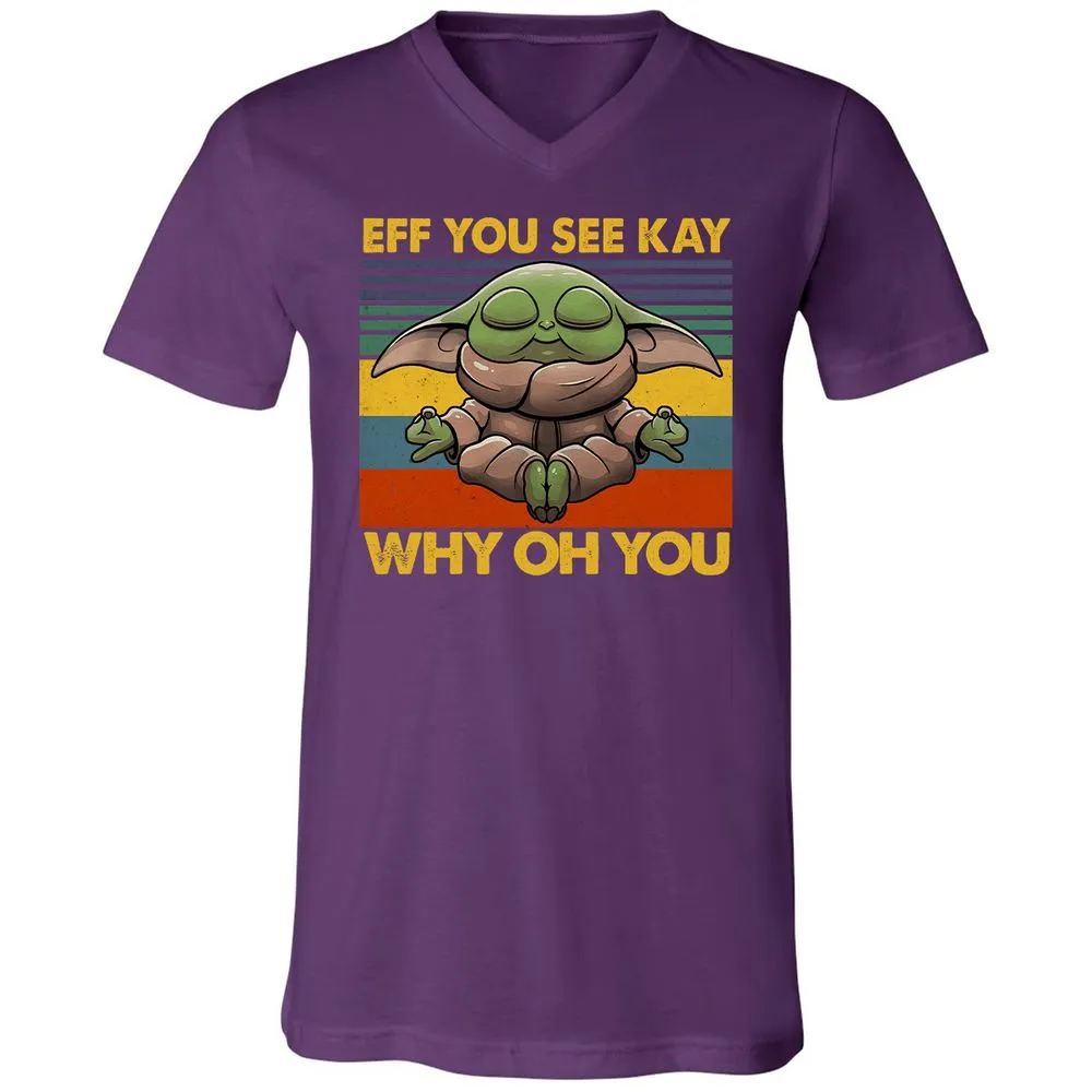Unisex V-Neck T-Shirt - 81G14EFU - Team Purple - 9