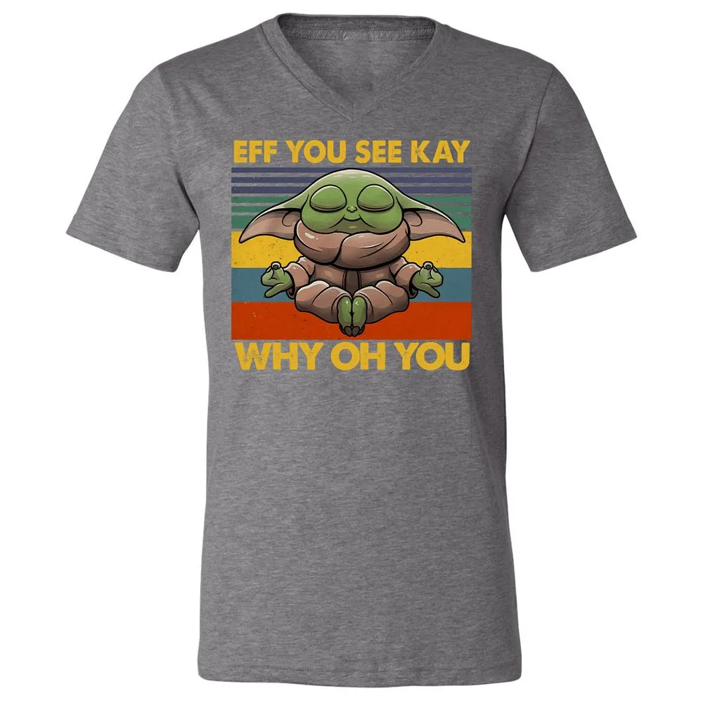 Unisex V-Neck T-Shirt - 81G14EFU - Deep Heather - 13