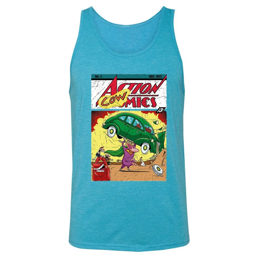 Unisex Jersey Tank - Q8Q82UKQ - Aqua Triblend - 3