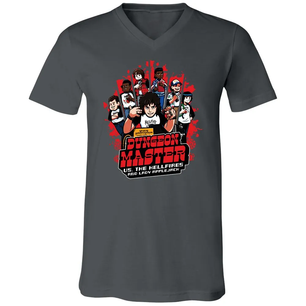 Unisex V-Neck T-Shirt - RQMBGYP1 - Asphalt - 12