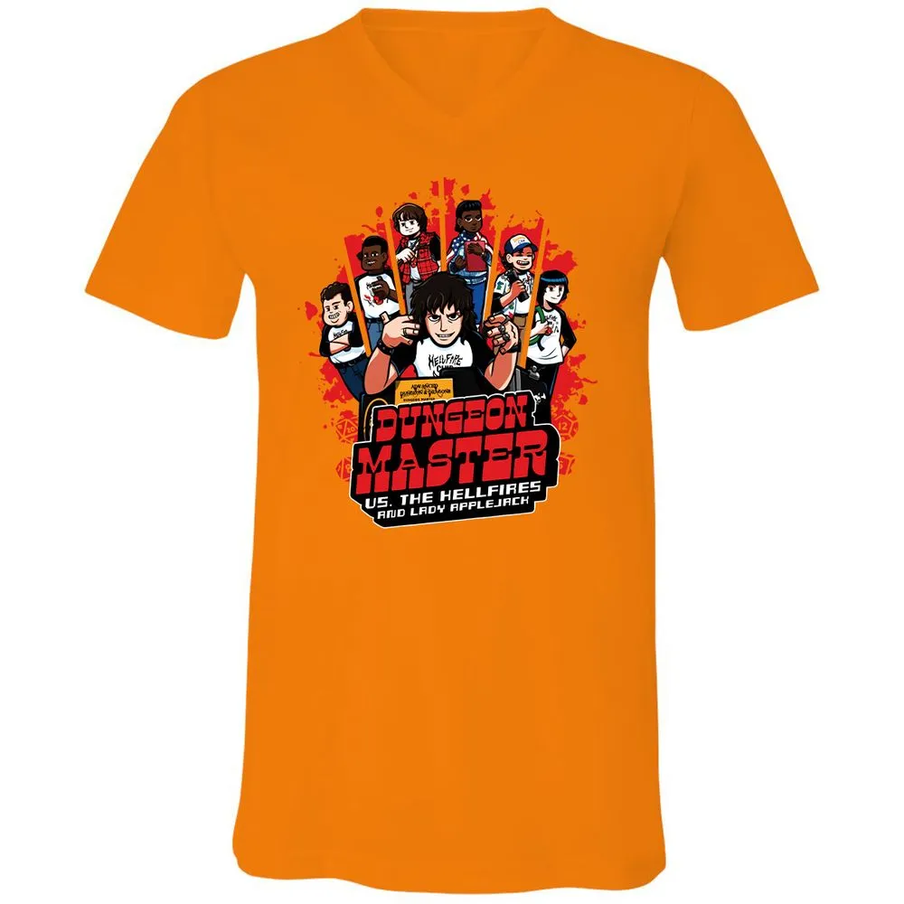Unisex V-Neck T-Shirt - RQMBGYP1 - Orange - 11