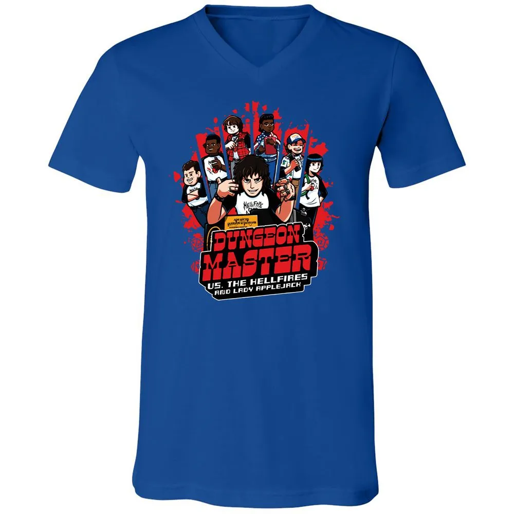 Unisex V-Neck T-Shirt - RQMBGYP1 - True Royal - 4