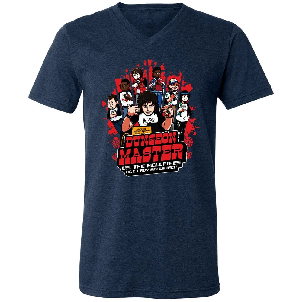 Unisex V-Neck T-Shirt - RQMBGYP1 - Heather Navy - 15