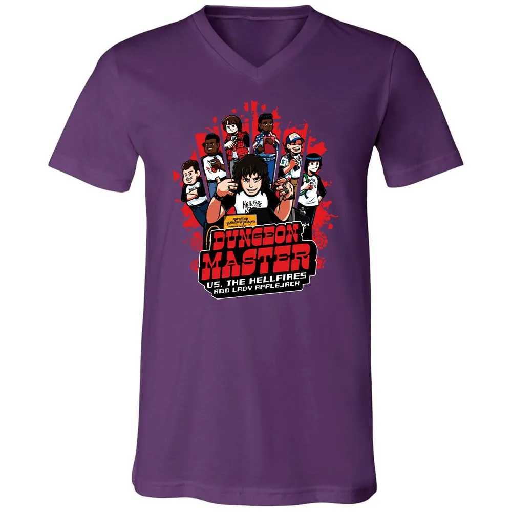 Unisex V-Neck T-Shirt - RQMBGYP1 - Team Purple - 9