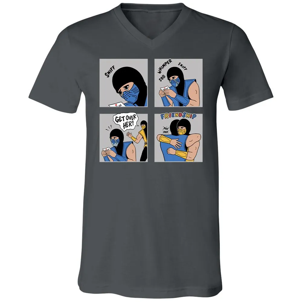 Unisex V-Neck T-Shirt - 77UYTX1L - Asphalt - 12