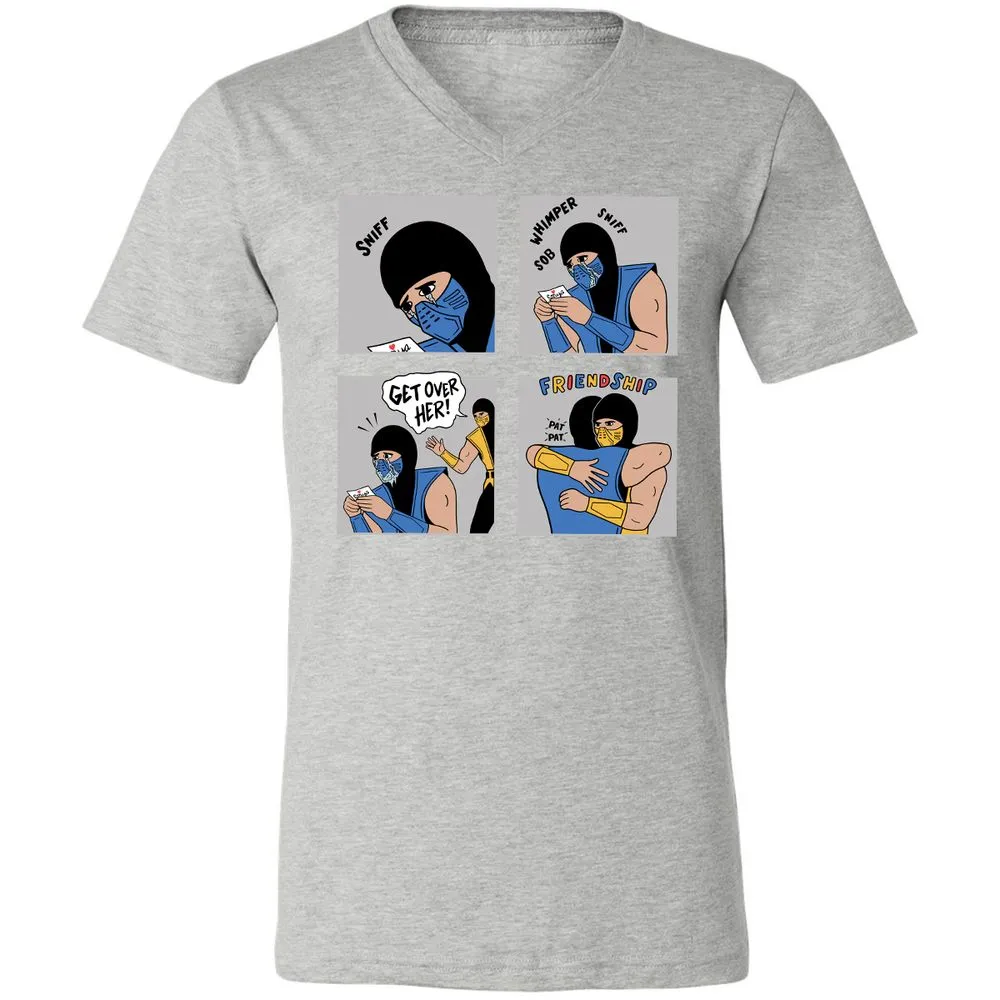 Unisex V-Neck T-Shirt - 77UYTX1L - Athletic Heather - 7
