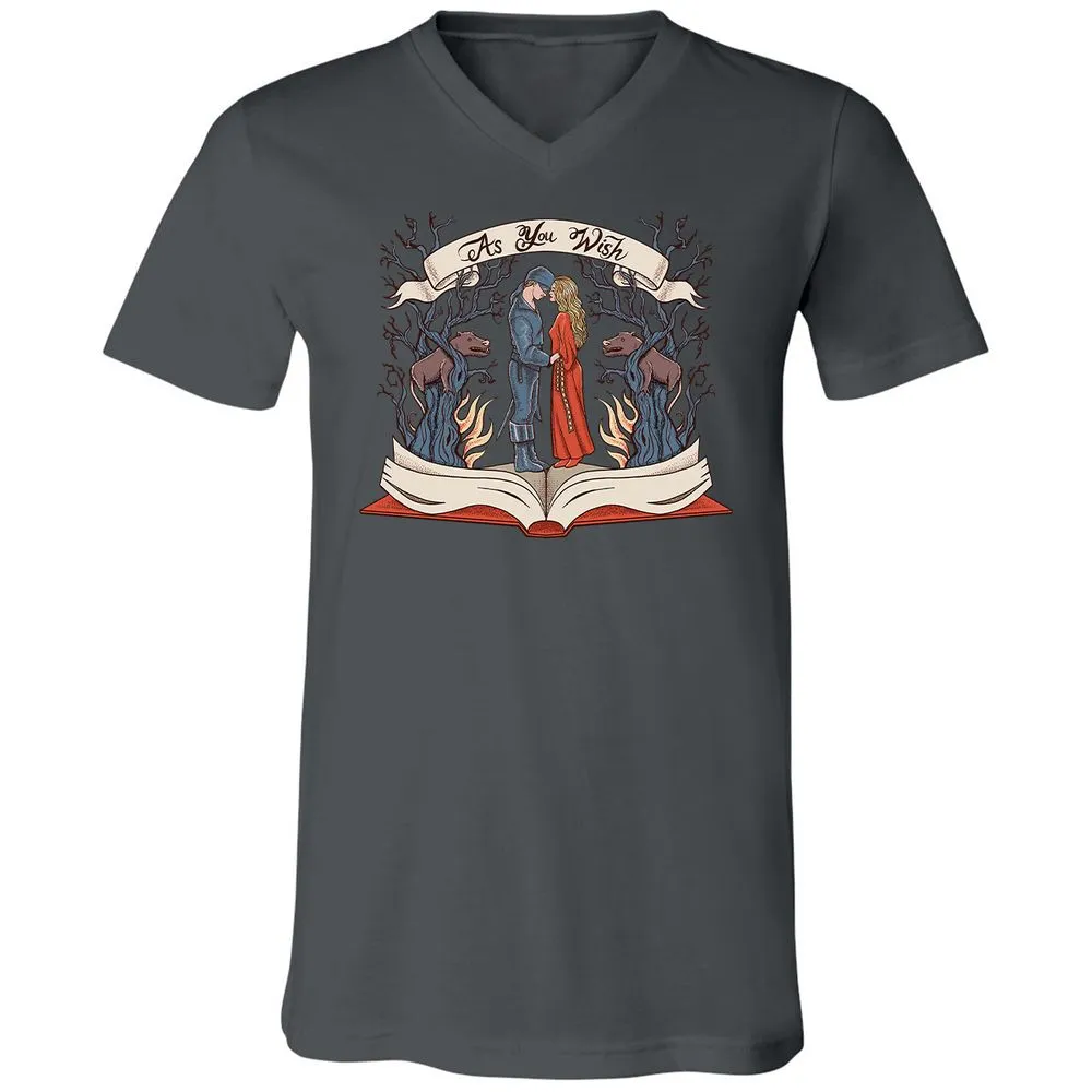 Unisex V-Neck T-Shirt - 1TPBB7LY - Asphalt - 12