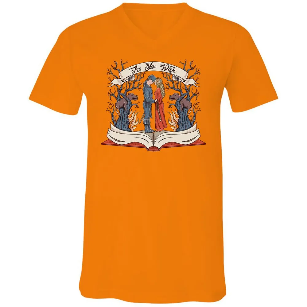 Unisex V-Neck T-Shirt - 1TPBB7LY - Orange - 11