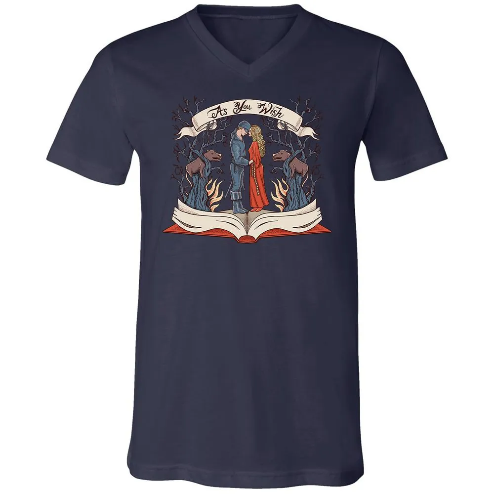 Unisex V-Neck T-Shirt - 1TPBB7LY - Navy - 2