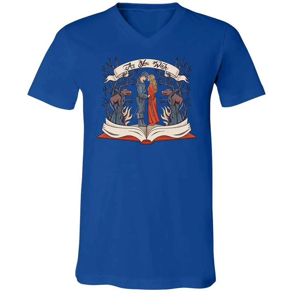 Unisex V-Neck T-Shirt - 1TPBB7LY - True Royal - 4