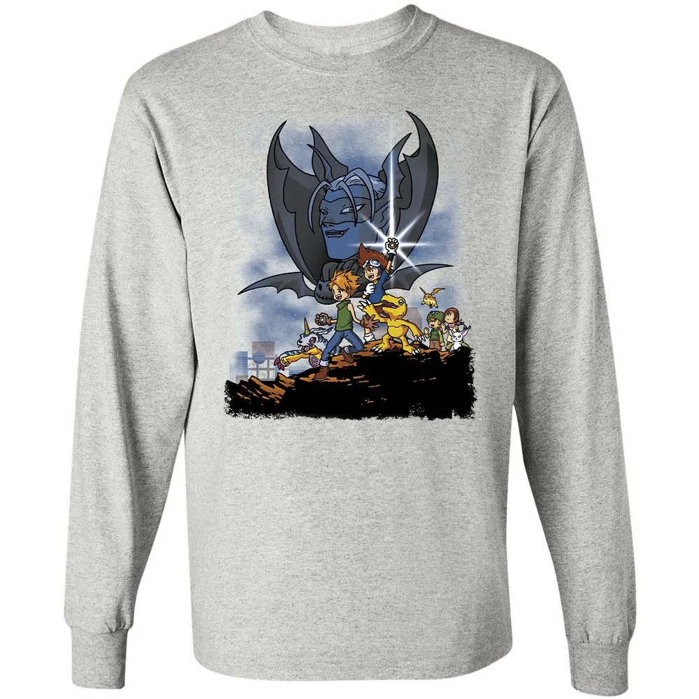 Long Sleeve T-Shirt - WKN3UVVJ - Ash - 7