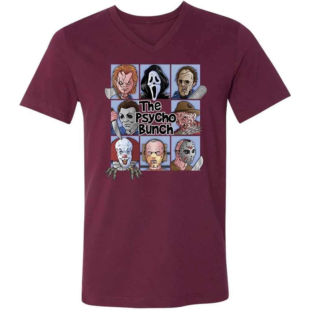 Unisex V-Neck T-Shirt - J45317TE - Maroon - 6