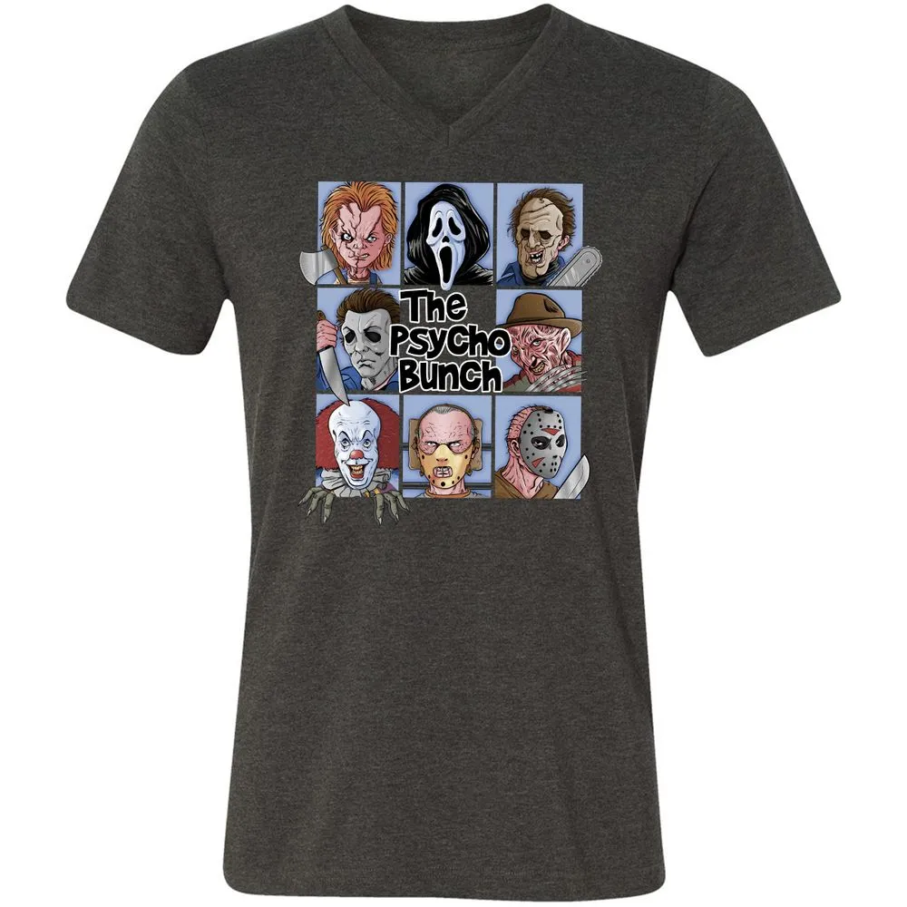 Unisex V-Neck T-Shirt - J45317TE - Dark Grey Heather - 8