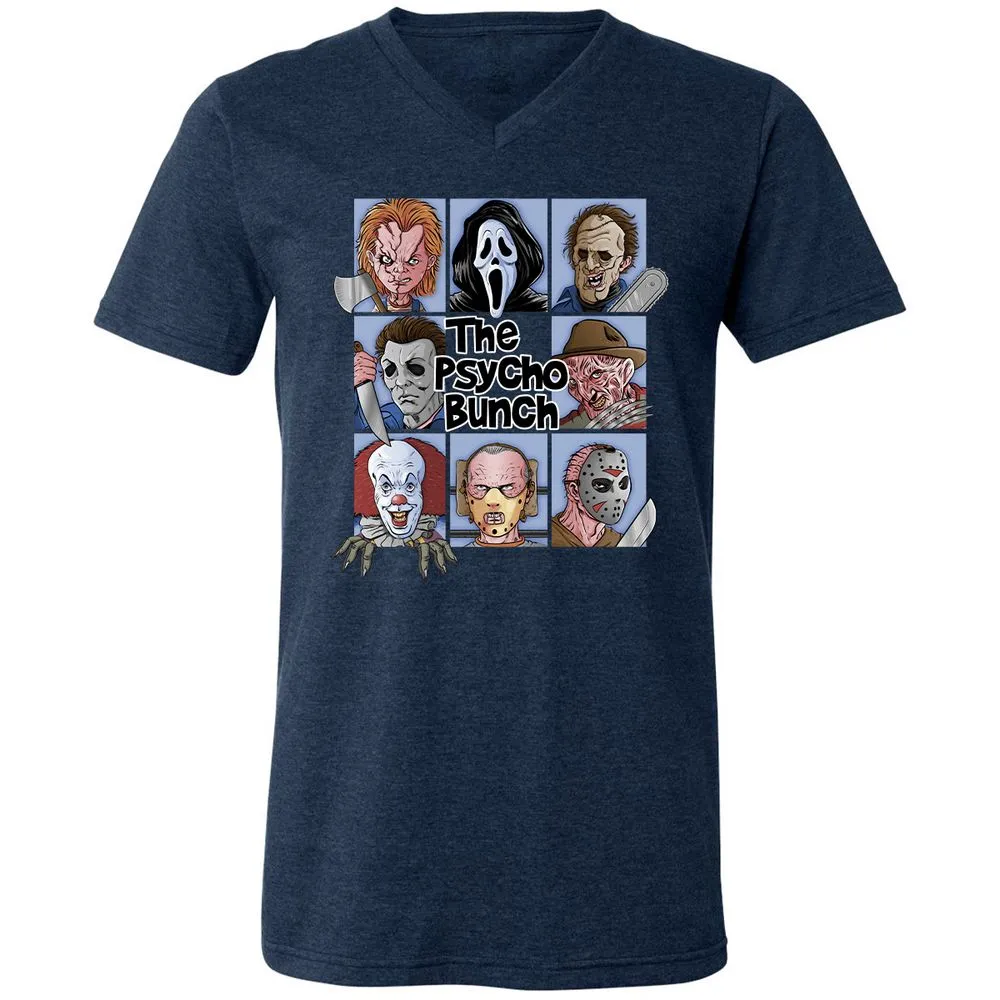 Unisex V-Neck T-Shirt - J45317TE - Heather Navy - 15