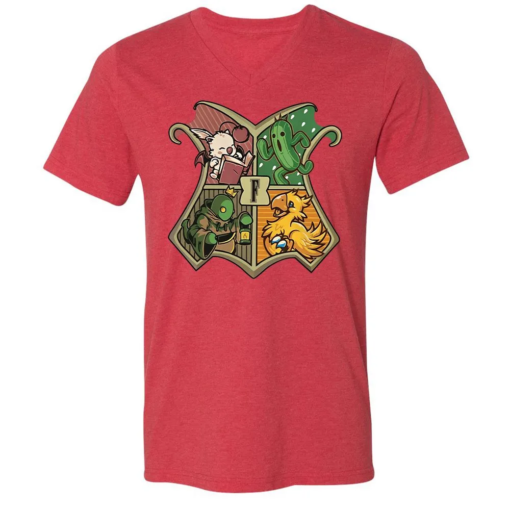 Unisex V-Neck T-Shirt - VK3RTT98 - Heather Red - 16