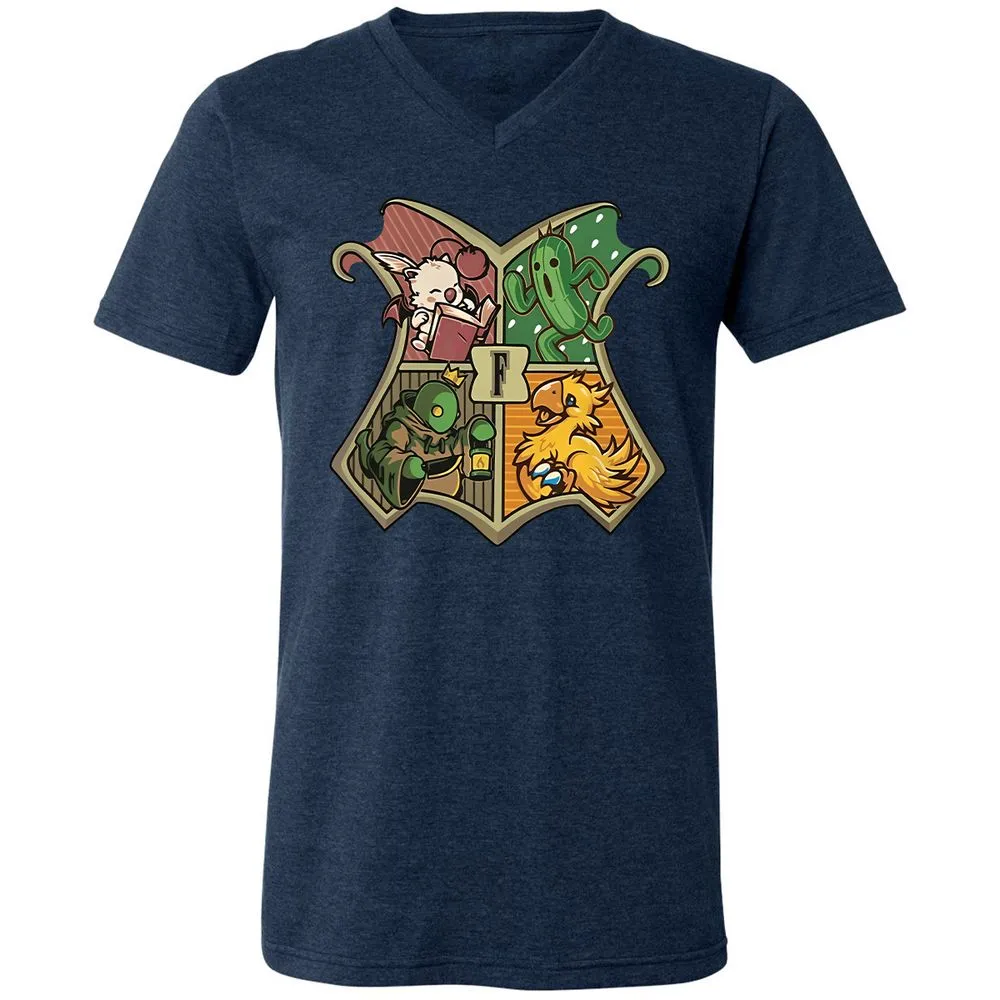 Unisex V-Neck T-Shirt - VK3RTT98 - Heather Navy - 15