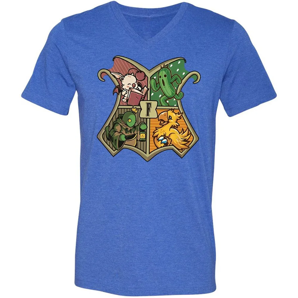 Unisex V-Neck T-Shirt - VK3RTT98 - Heather True Royal - 14