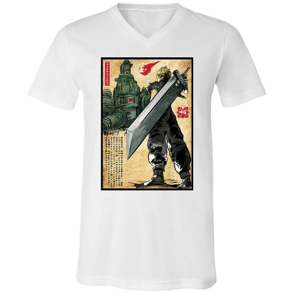 Unisex V-Neck T-Shirt - GKGG8FQ3 - White - 5