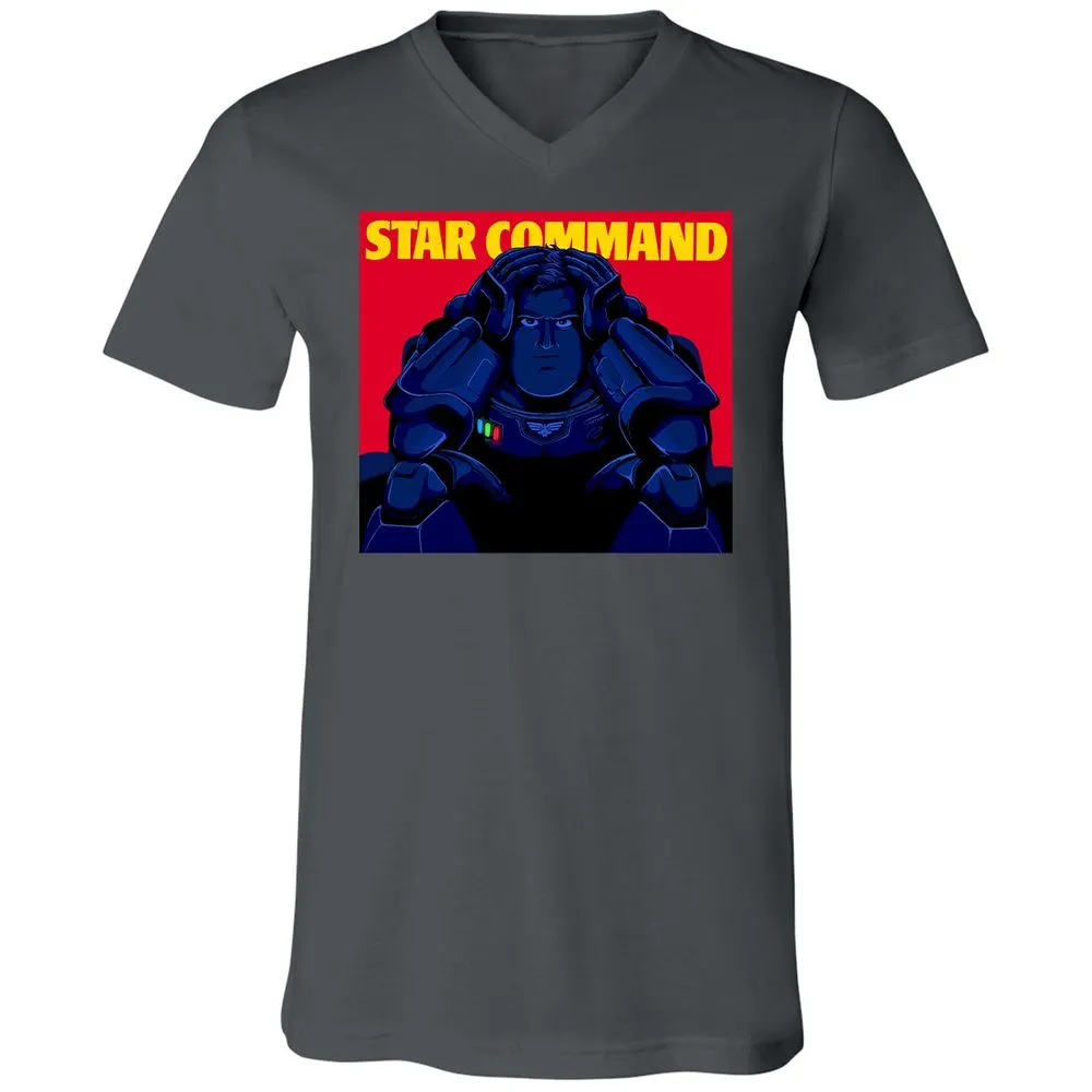 Unisex V-Neck T-Shirt - L4BCG3JN - Asphalt - 12