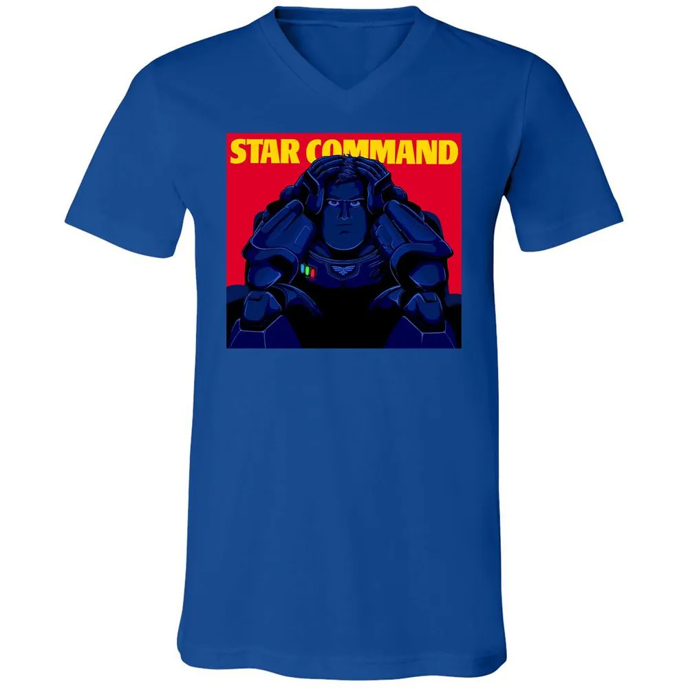 Unisex V-Neck T-Shirt - L4BCG3JN - True Royal - 4