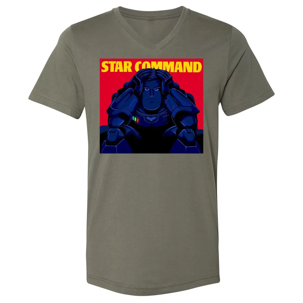 Unisex V-Neck T-Shirt - L4BCG3JN - Military Green - 10