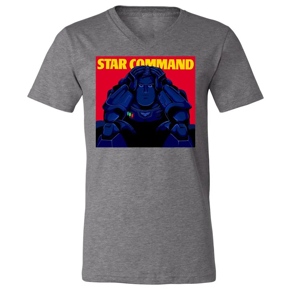 Unisex V-Neck T-Shirt - L4BCG3JN - Deep Heather - 13