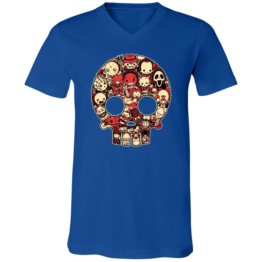 Unisex V-Neck T-Shirt - 6VQZRNGW - True Royal - 4