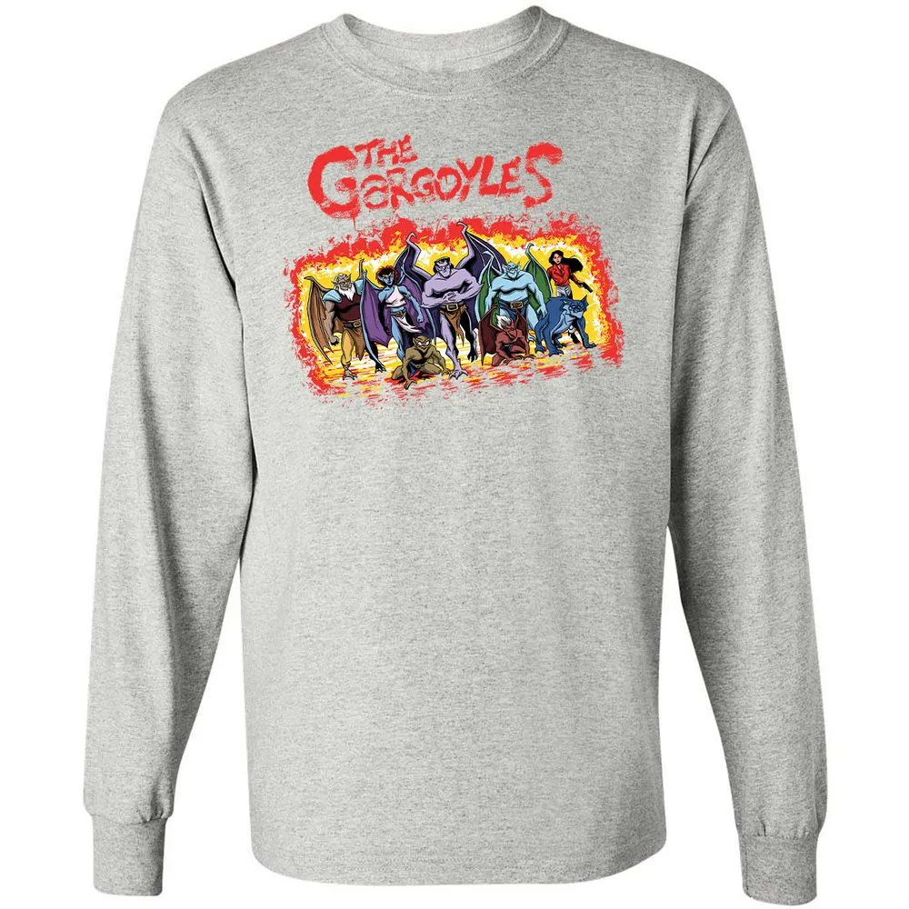 Long Sleeve T-Shirt - BRN5J6B6 - Ash - 7