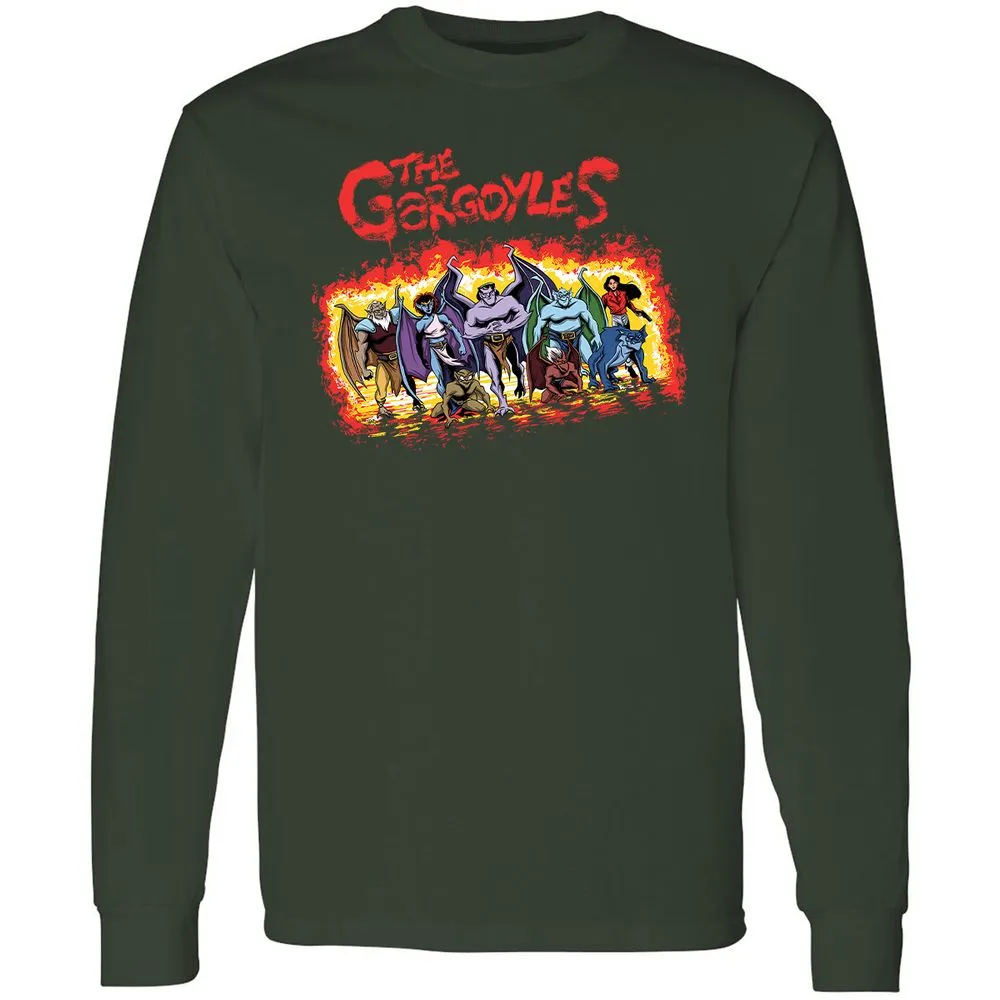 Long Sleeve T-Shirt - BRN5J6B6 - Forest Green - 4