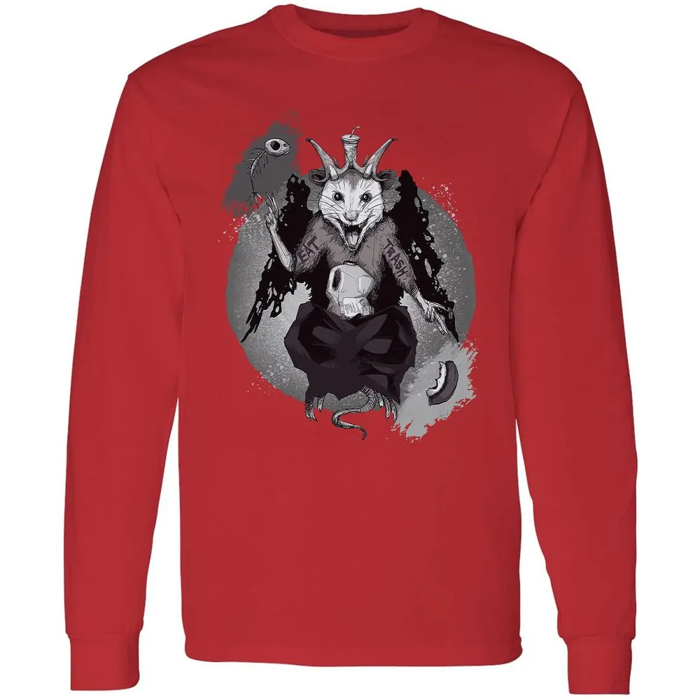 Long Sleeve T-Shirt - 4BDCHPYE - Red - 14