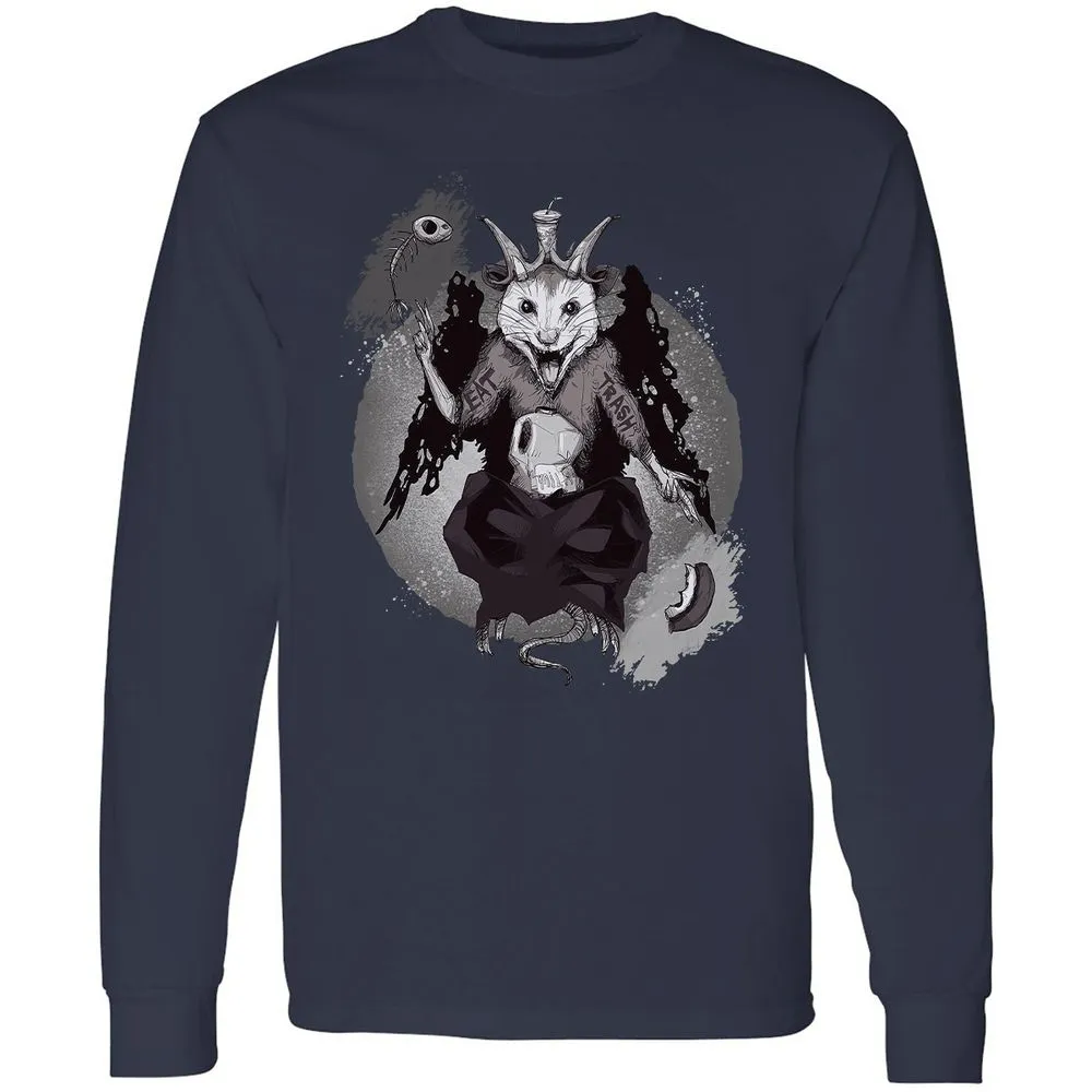 Long Sleeve T-Shirt - 4BDCHPYE - Navy - 2