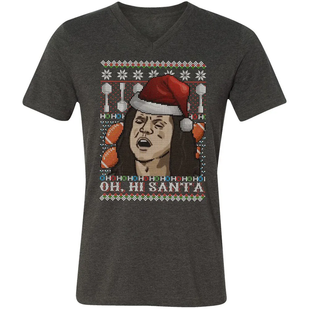 Unisex V-Neck T-Shirt - KSJQZP7V - Dark Grey Heather - 8