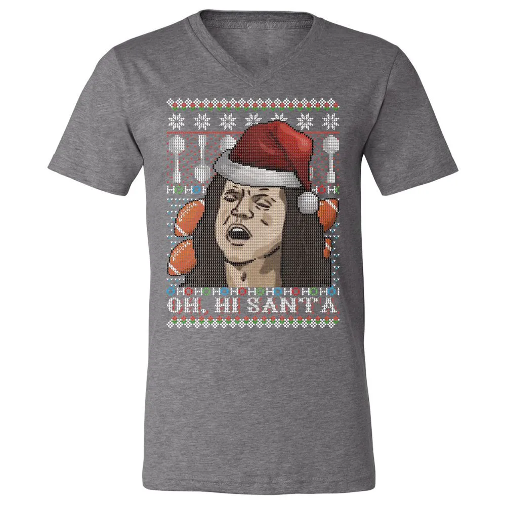 Unisex V-Neck T-Shirt - KSJQZP7V - Deep Heather - 13