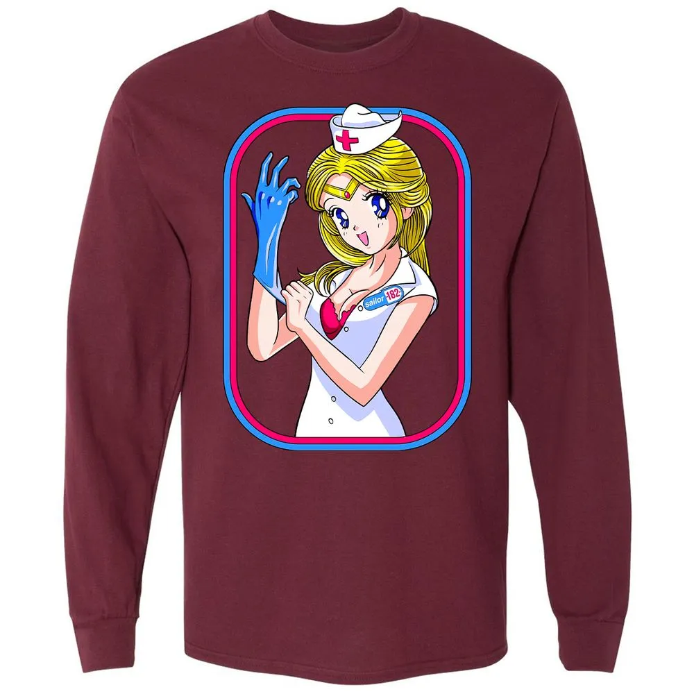 Long Sleeve T-Shirt - A7AR8TN5 - Maroon - 11