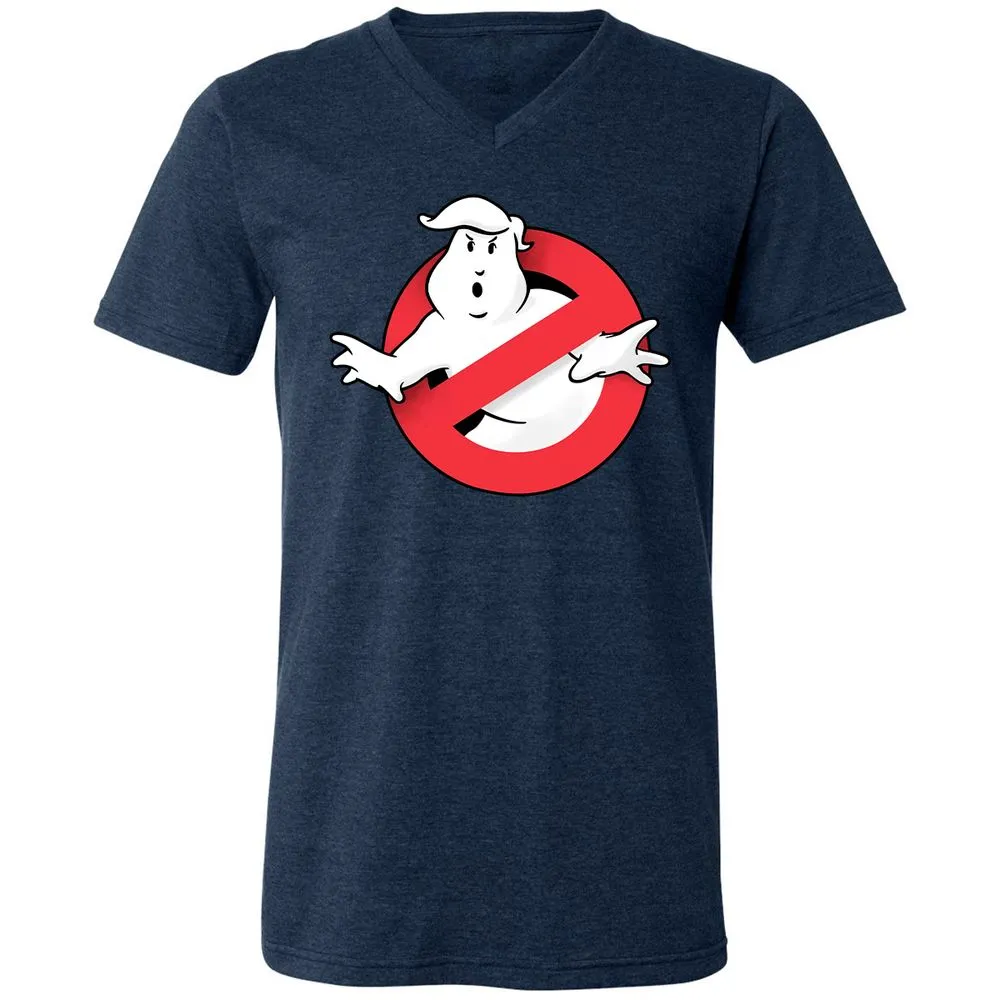 Unisex V-Neck T-Shirt - Z5RBN465 - Heather Navy - 15