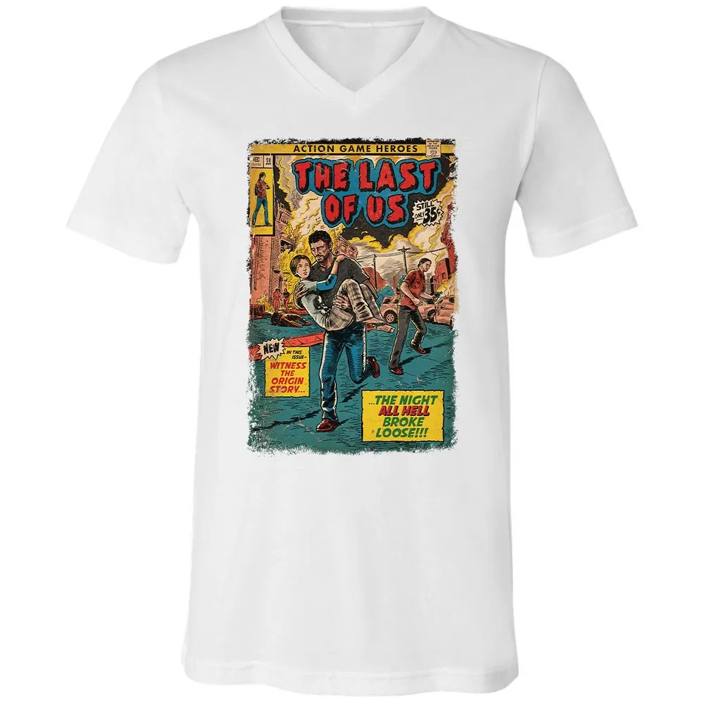 Unisex V-Neck T-Shirt - 66ESQ295 - White - 5