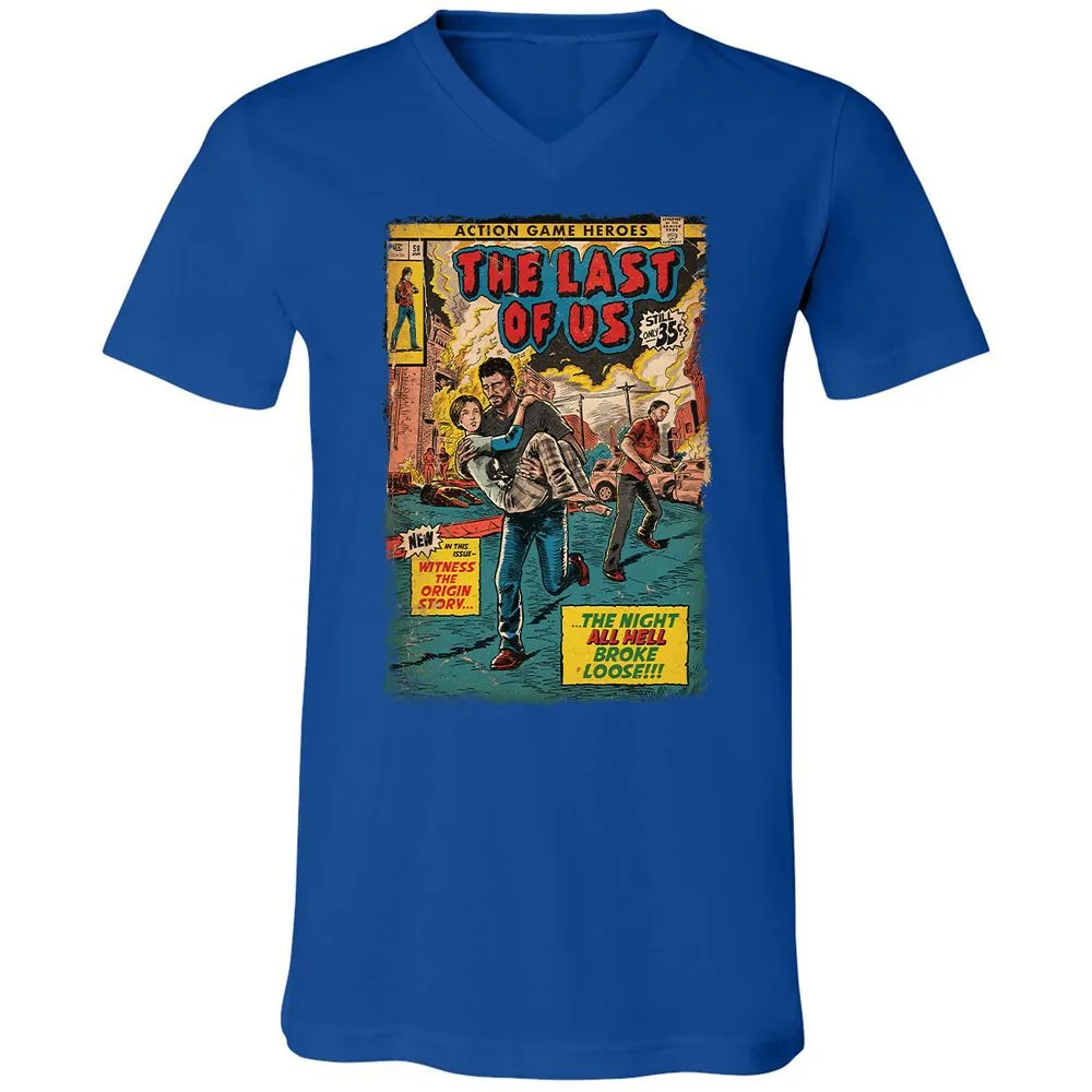 Unisex V-Neck T-Shirt - 66ESQ295 - True Royal - 4