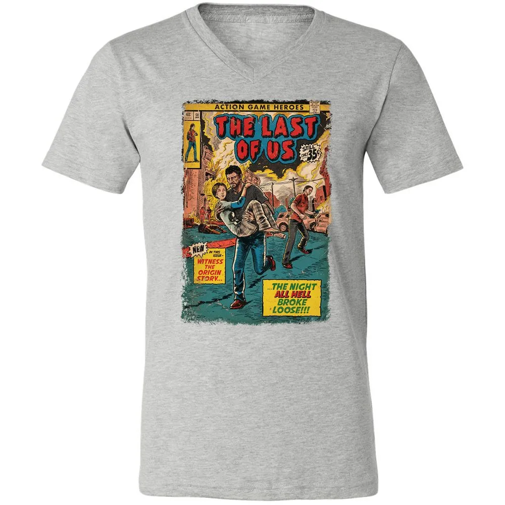 Unisex V-Neck T-Shirt - 66ESQ295 - Athletic Heather - 7