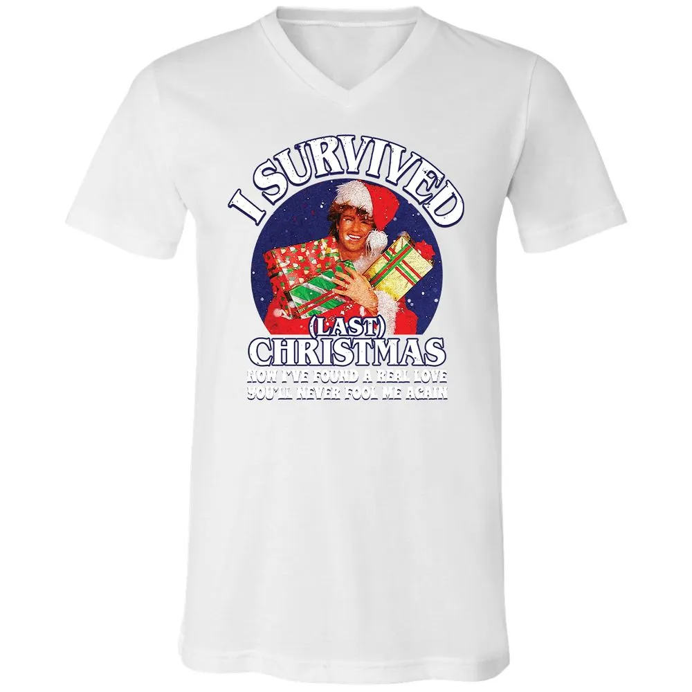 Unisex V-Neck T-Shirt - Q3HAJ973 - White - 5