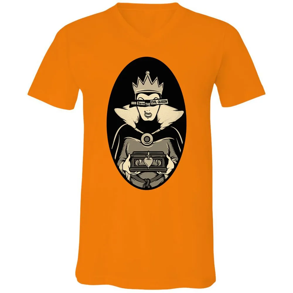Unisex V-Neck T-Shirt - ZYYVSLRC - Orange - 11