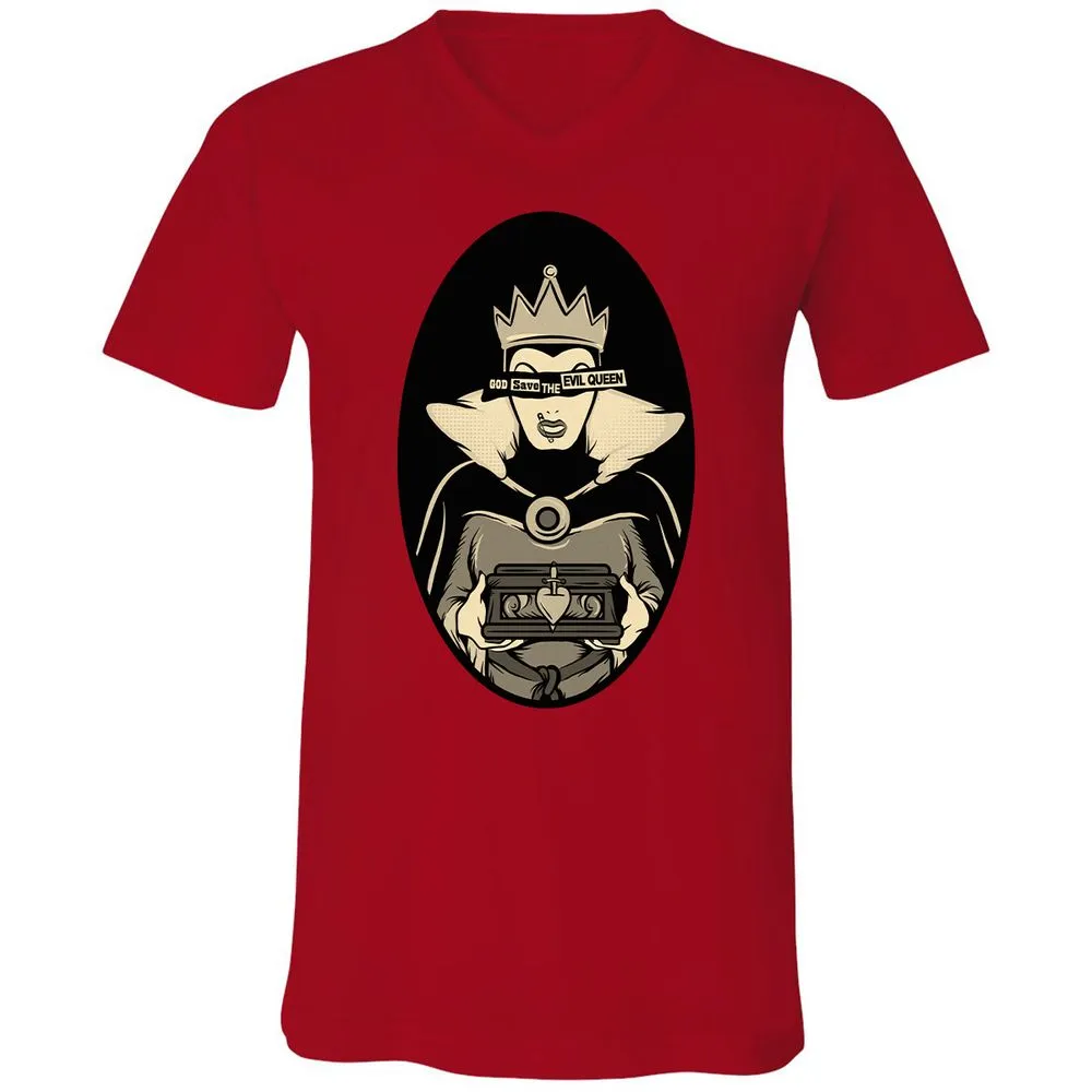 Unisex V-Neck T-Shirt - ZYYVSLRC - Red - 3