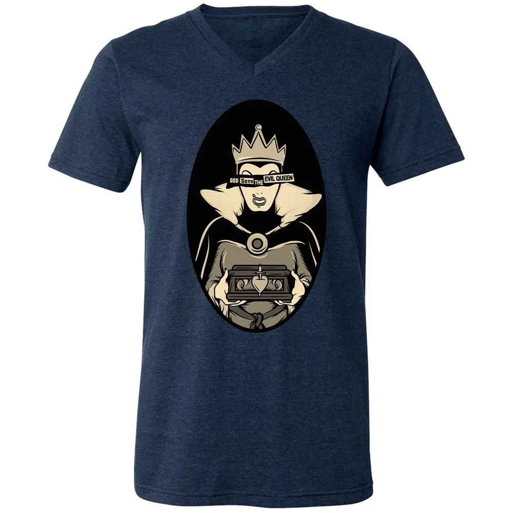 Unisex V-Neck T-Shirt - ZYYVSLRC - Heather Navy - 15